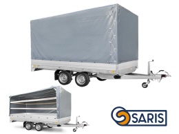 SARIS  PL406-204 2,7t mit Gewerbe-Hochplane 200cm