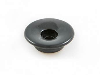 Planknopf SCHWARZ PVC, Set 10 Stück