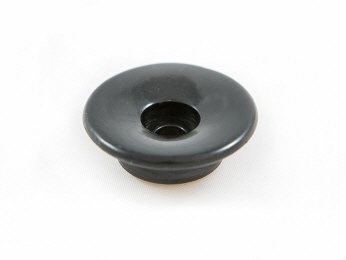 Planknopf SCHWARZ PVC, Set 10 St&uuml;ck