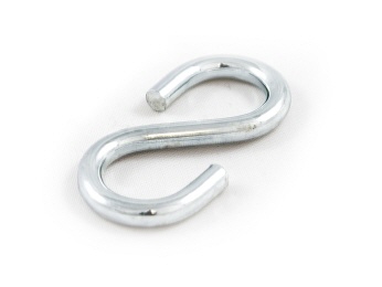 Stahl S-Haken klein, Set 5 St&uuml;ck