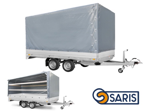 SARIS  PL406-204 2,7t mit Gewerbe-Hochplane 200cm