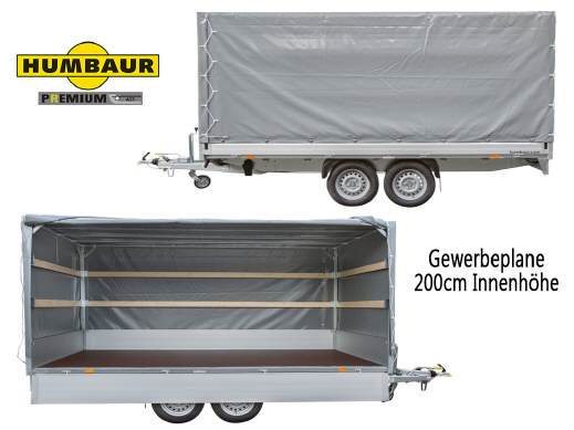 Humbaur Hochlader HT 305121GR& Hochplane 200cm