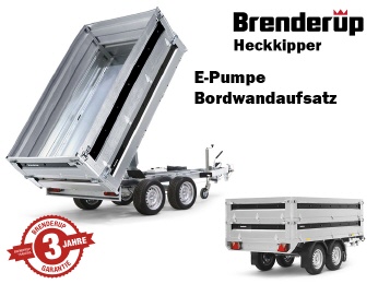 H-Kipper Brenderup BT4260STB2700-E+Bordwandaufsatz